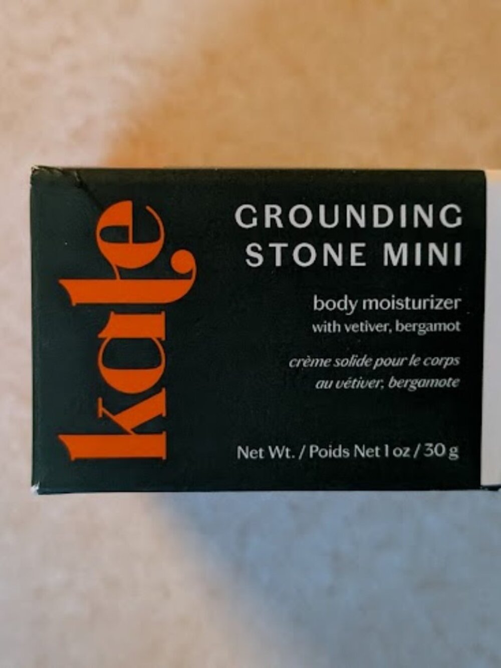 NIB Kate McLeod Grounding Stone Mini body moisturizer with vetiver, bergamot